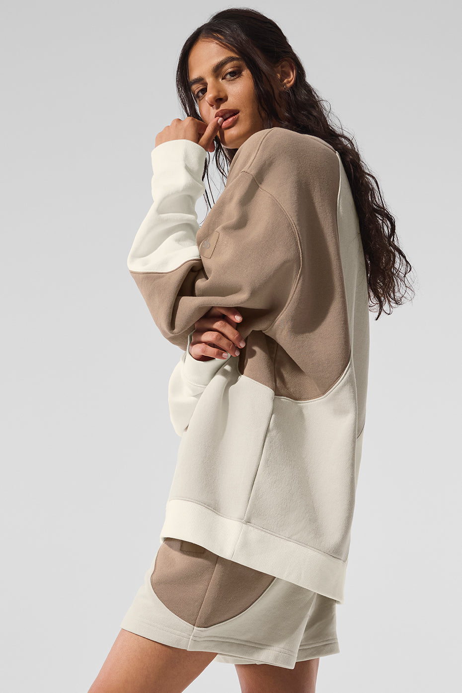 Pull Col Ras-Du-Cou Make Waves - Ivory/Bone/Gravel