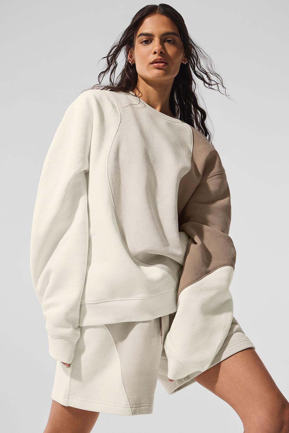 Pull Col Ras-Du-Cou Make Waves - Ivory/Bone/Gravel