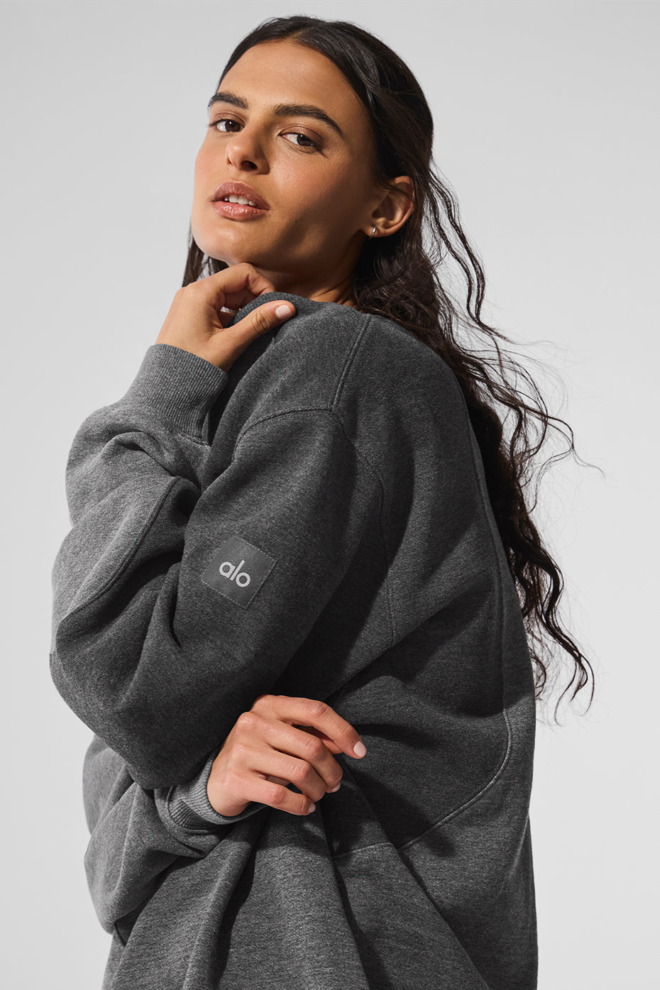 Pull Col Ras-Du-Cou Make Waves - Dark Heather Grey Tonal