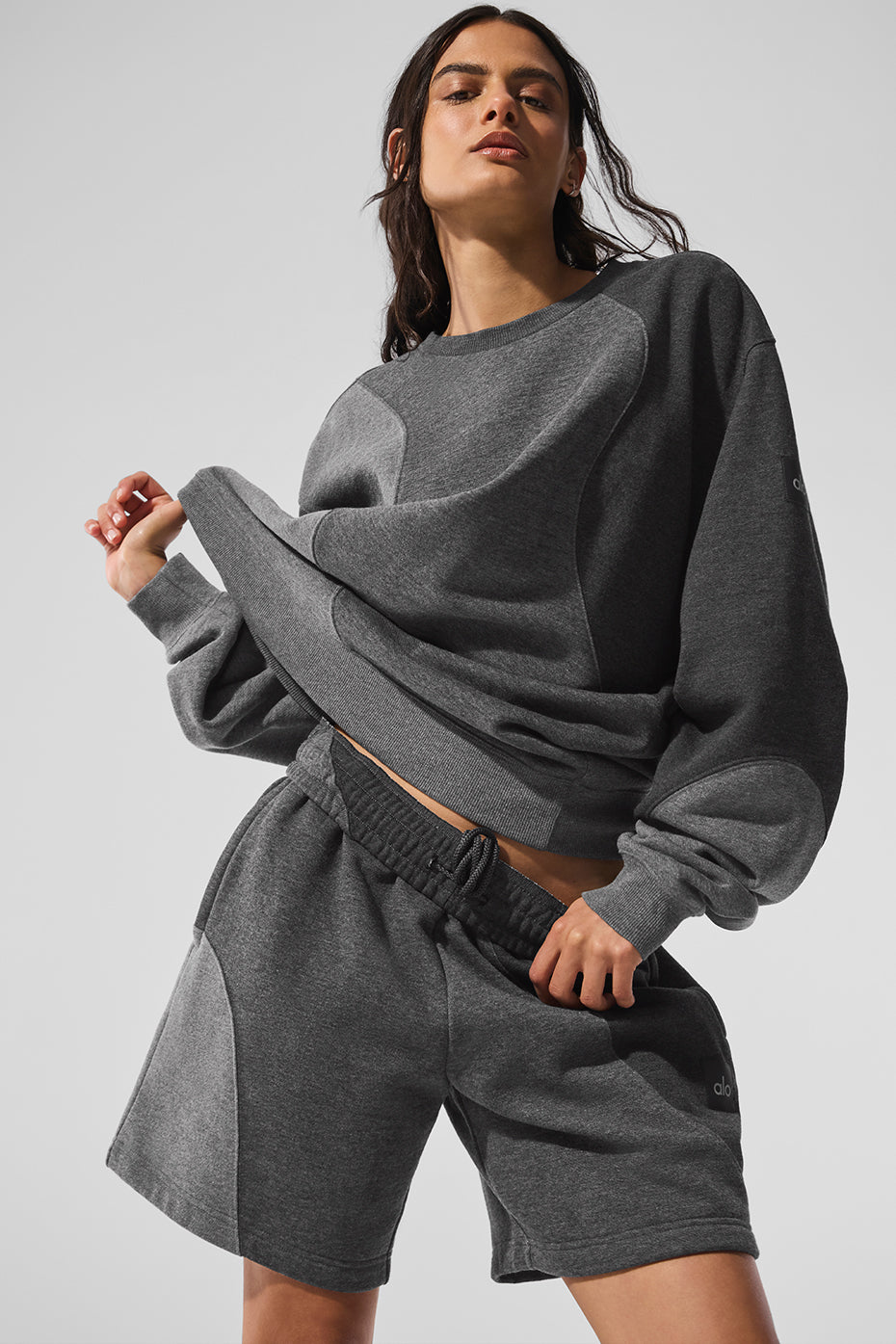 Pull Col Ras-Du-Cou Make Waves - Dark Heather Grey Tonal