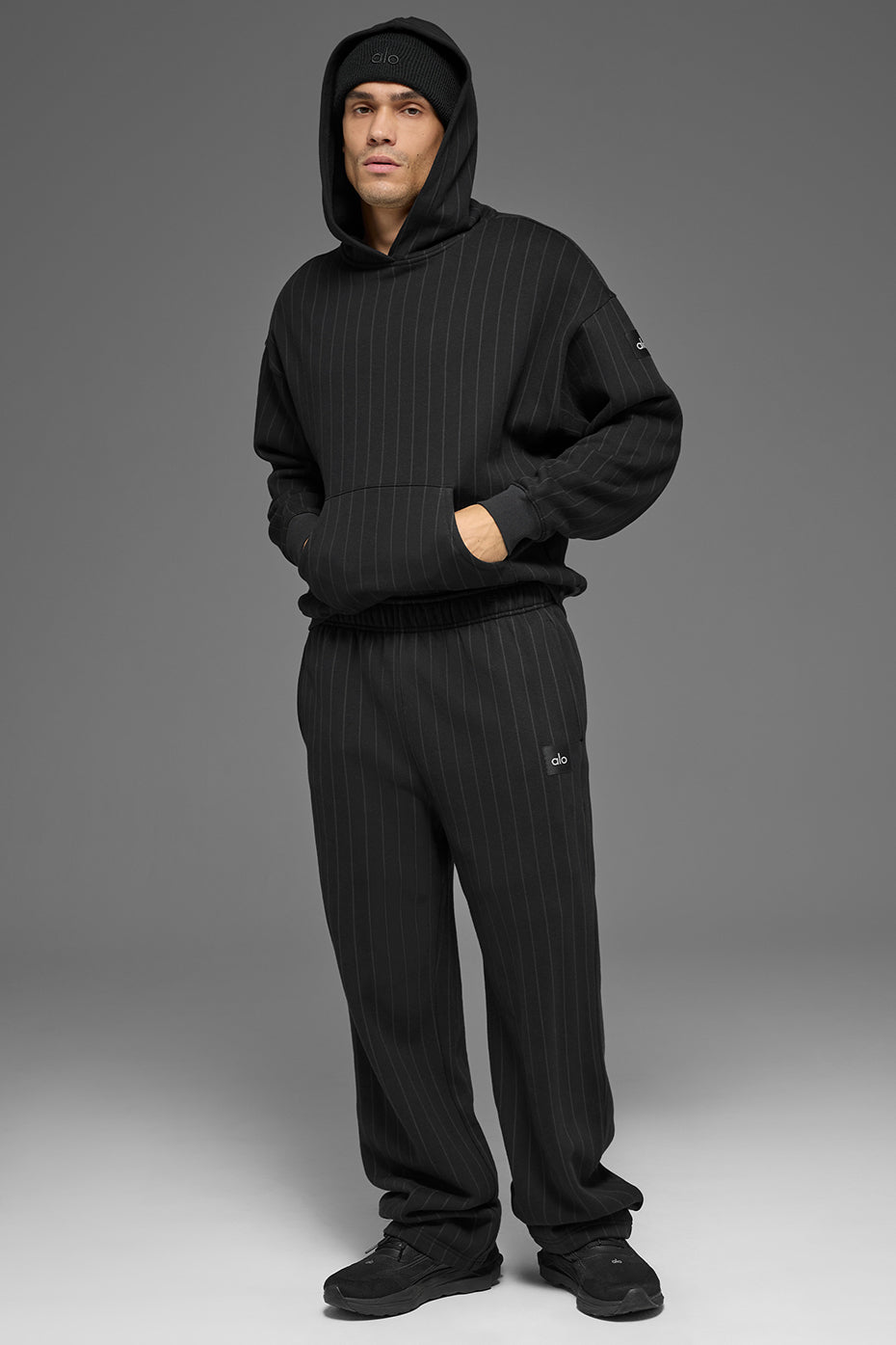 Sweat À Capuche Pinstripe - Black Pinstripe