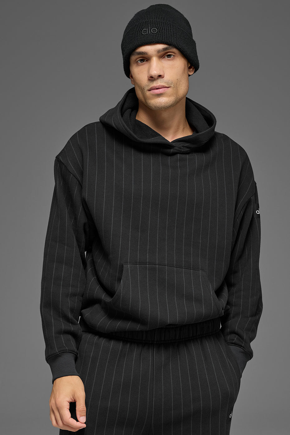 Sweat À Capuche Pinstripe - Black Pinstripe