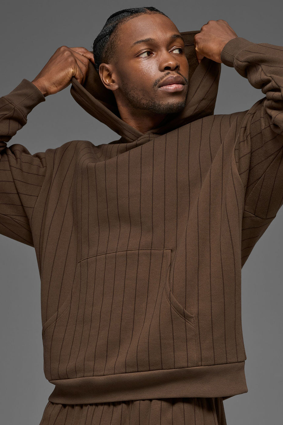 Sweat À Capuche Pinstripe - Espresso Pinstripe
