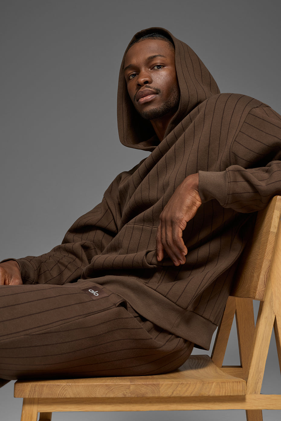 Sweat À Capuche Pinstripe - Espresso Pinstripe