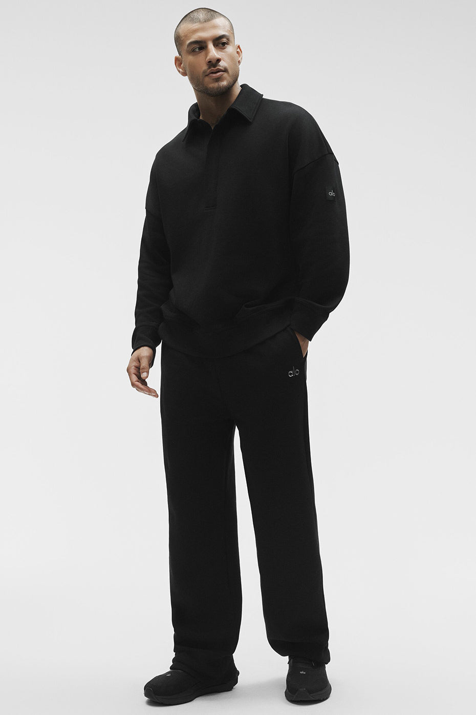 Pull Henley À Manches Longues Take It Easy - Noir