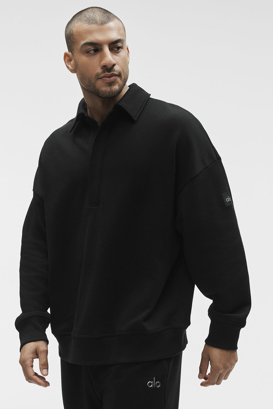 Pull Henley À Manches Longues Take It Easy - Noir