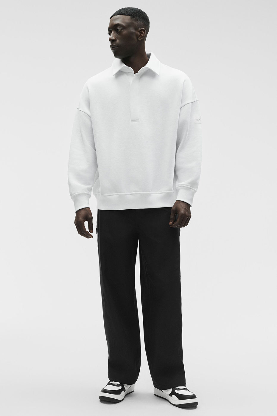 Pull Henley À Manches Longues Take It Easy - Blanc