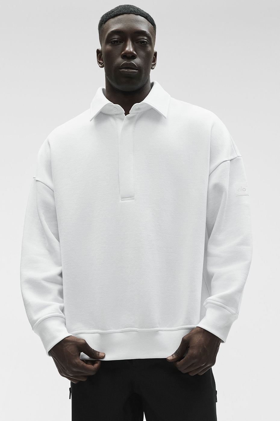Pull Henley À Manches Longues Take It Easy - Blanc