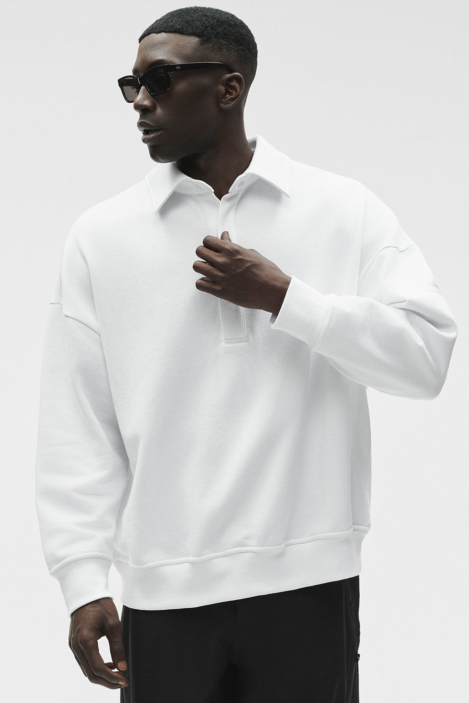 Pull Henley À Manches Longues Take It Easy - Blanc