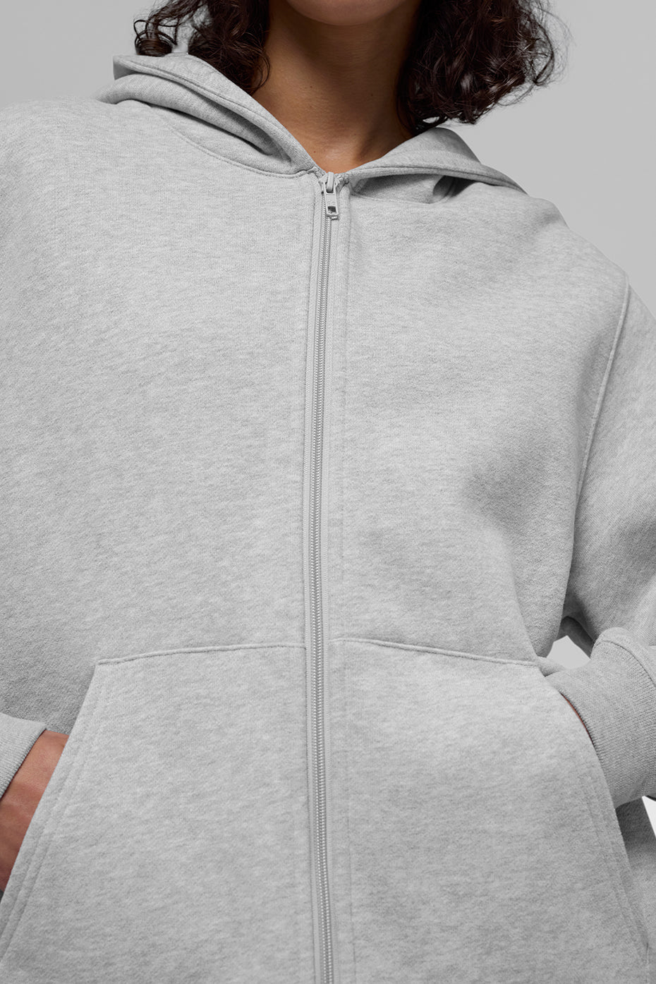Sweat À Capuche Zippé Épais Renown - Athletic Heather Grey