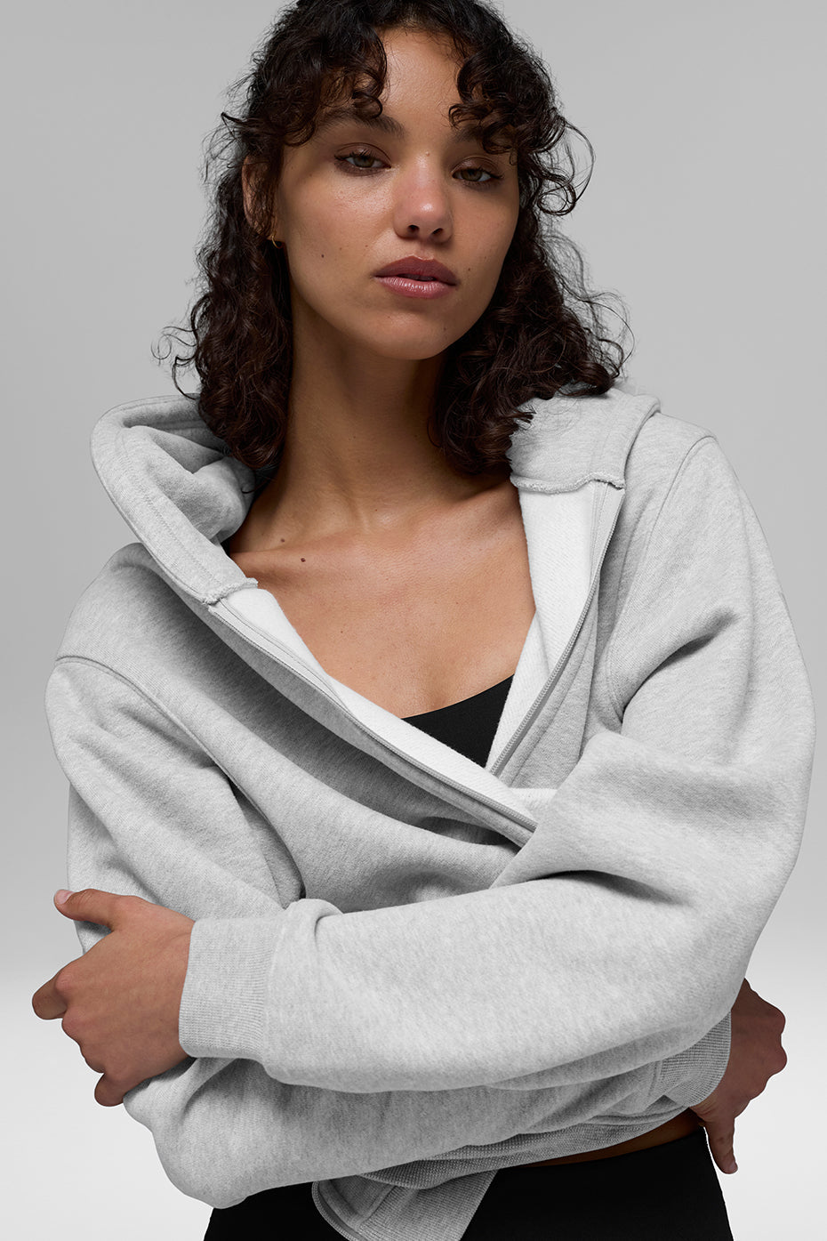 Sweat À Capuche Zippé Épais Renown - Athletic Heather Grey