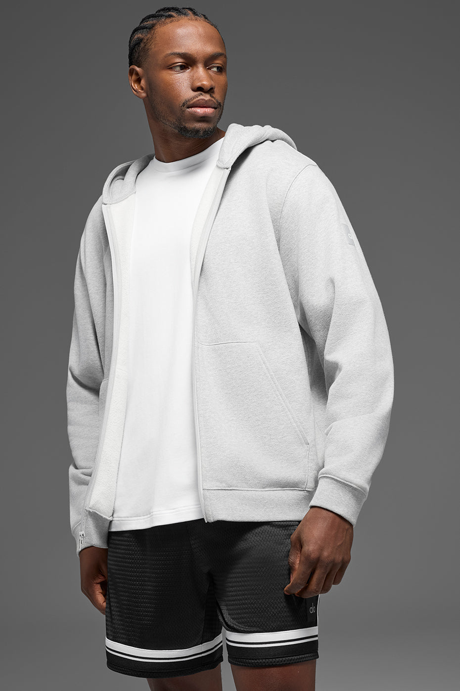 Sweat À Capuche Zippé Épais Renown - Athletic Heather Grey