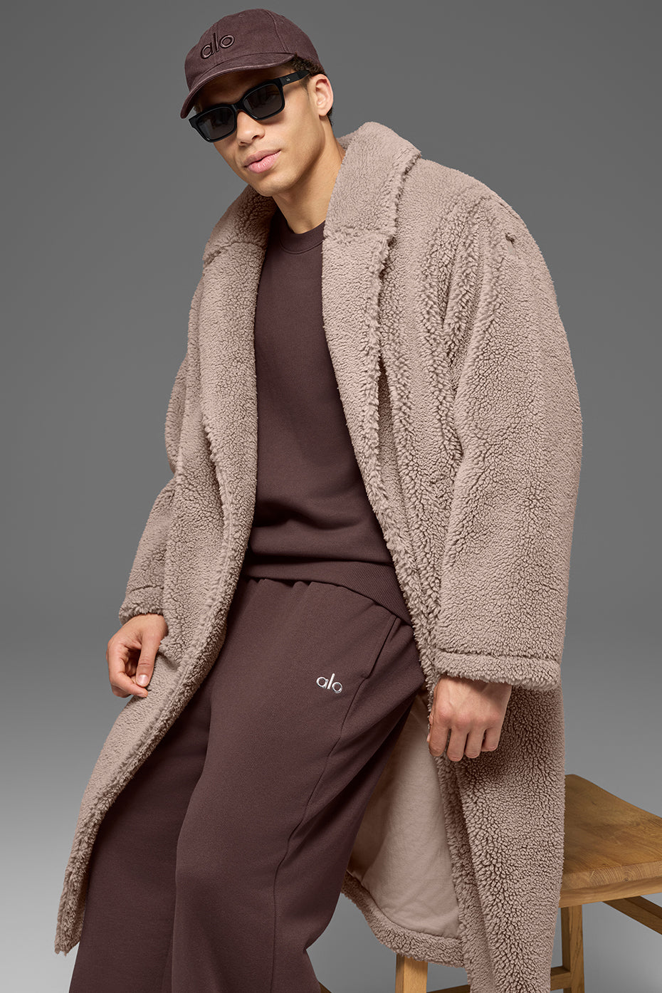 Trench-Coat Sherpa Oversize - Chai Latte
