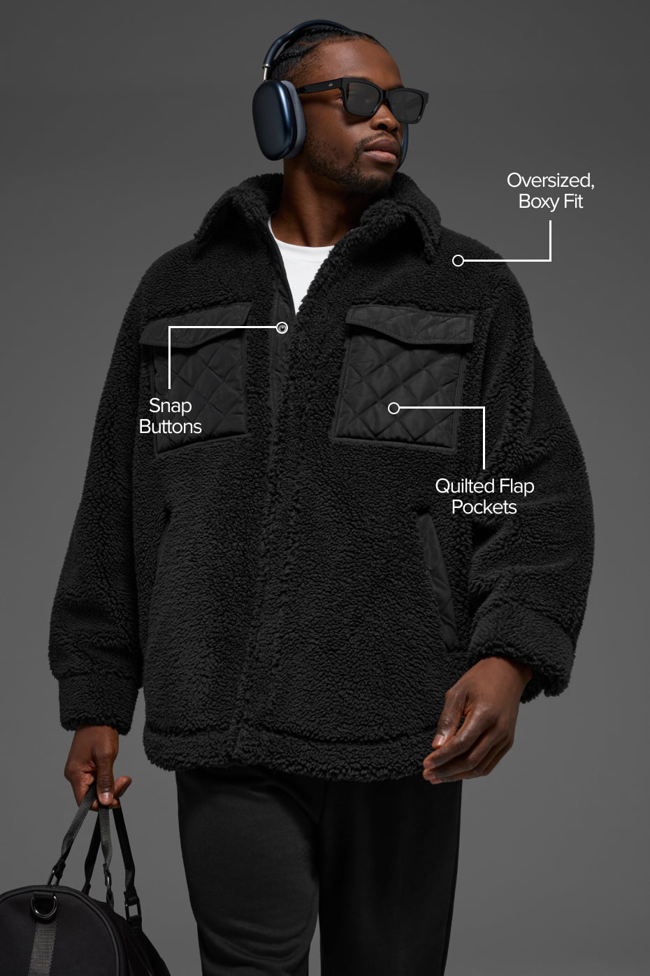 Veste-Chemise Sherpa Edge - Noir