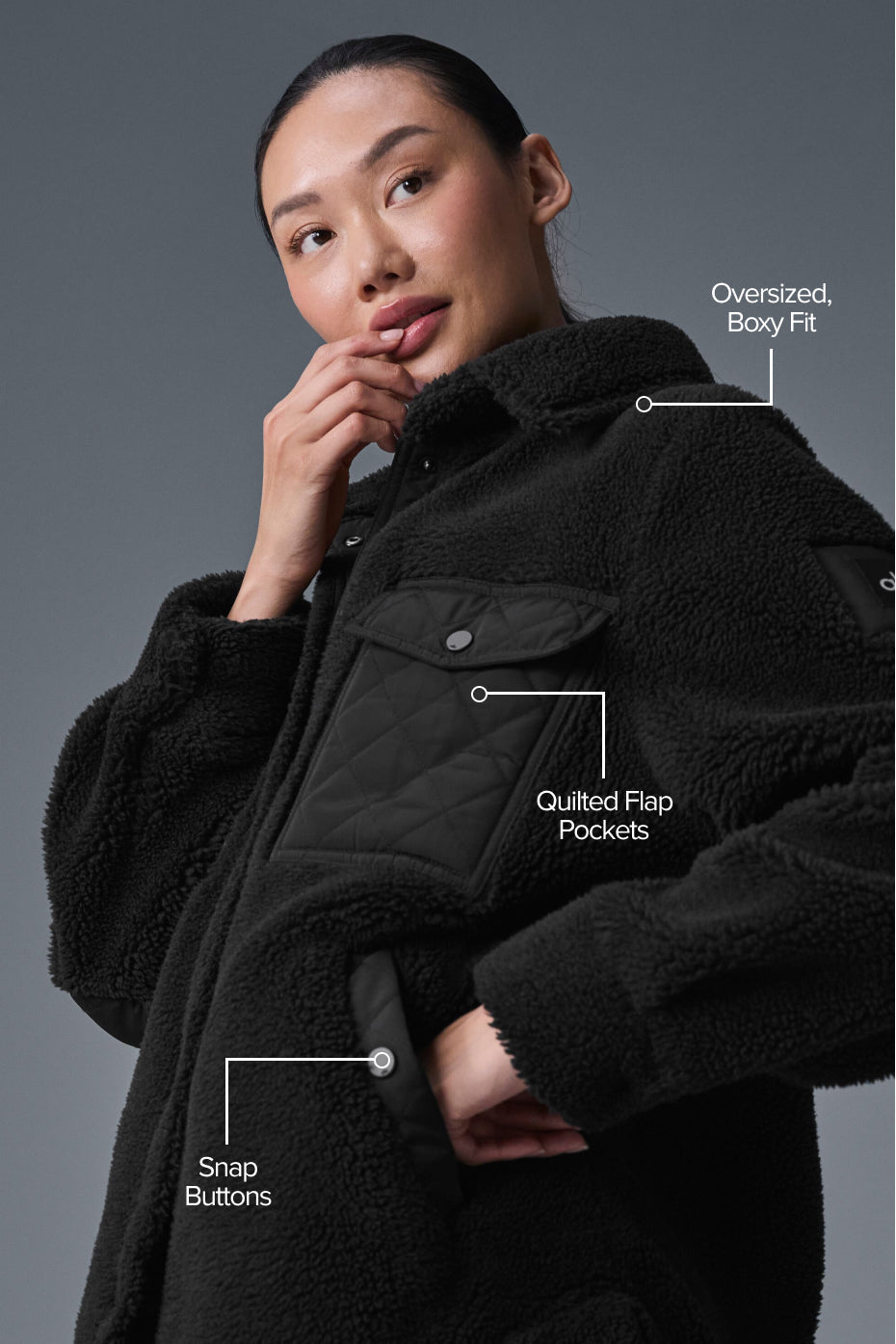 Veste-Chemise Sherpa Edge - Noir