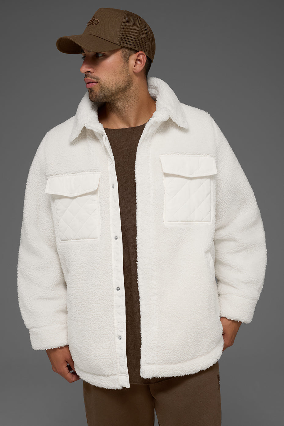 Veste-Chemise Sherpa Edge - Ivory