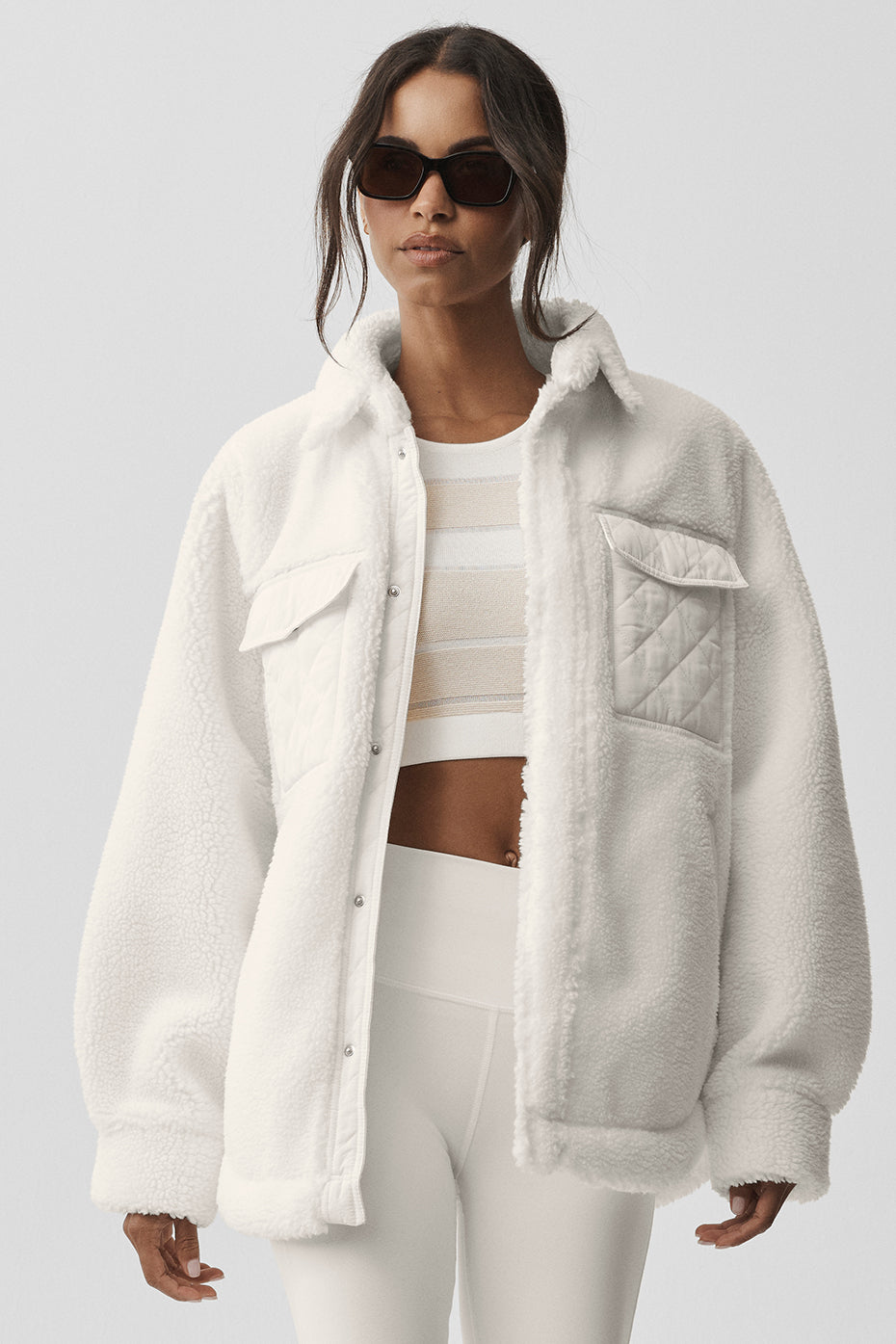 Veste-Chemise Sherpa Edge - Ivory