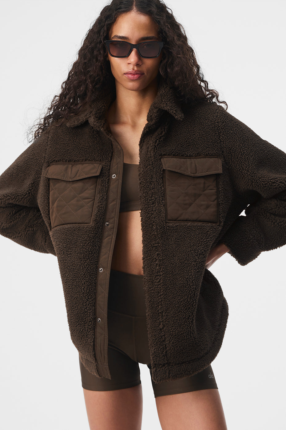 Veste-Chemise Sherpa Edge - Espresso