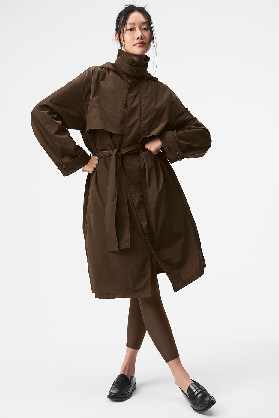 Trench-Coat Plissé On The Move - Espresso