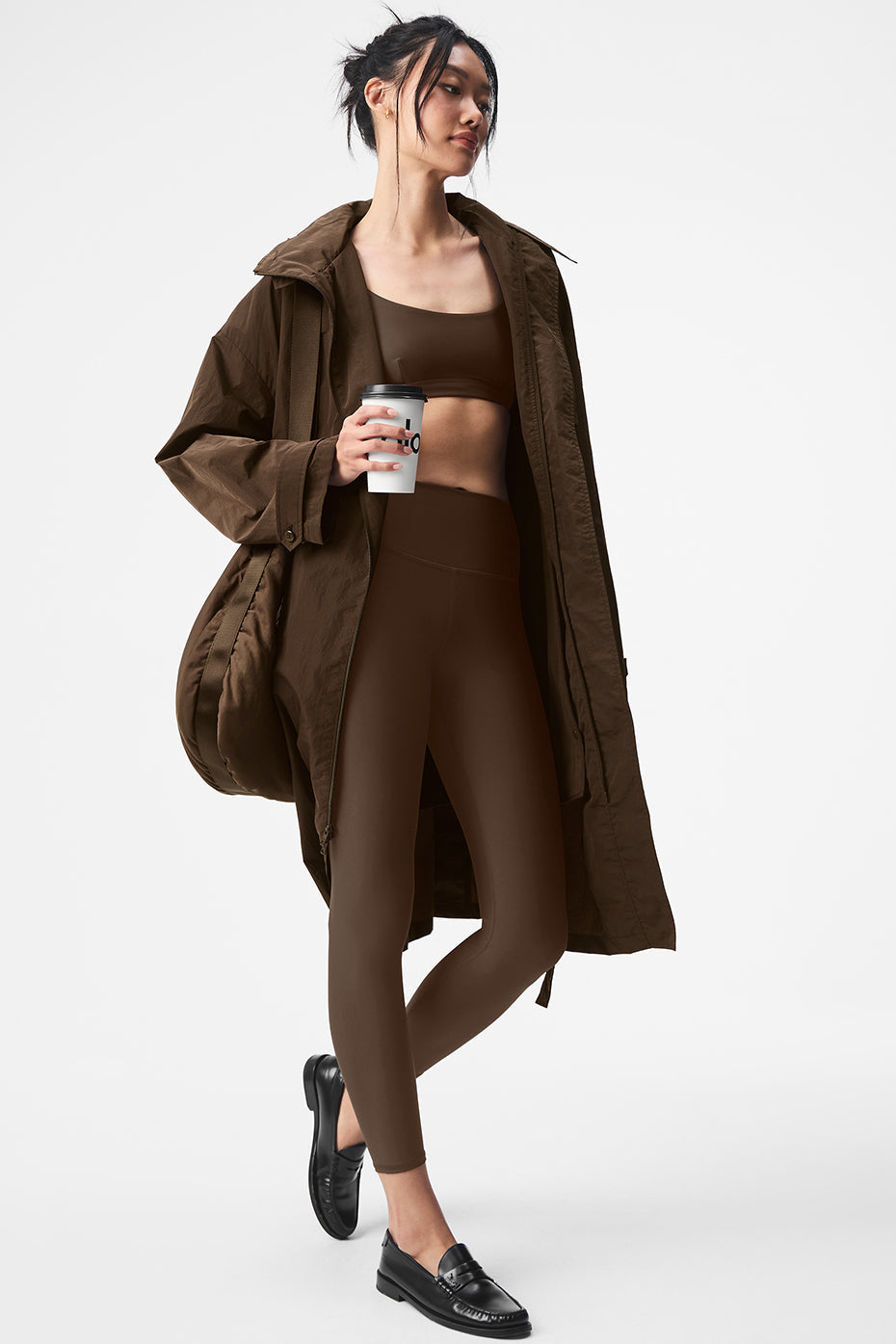 Trench-Coat Plissé On The Move - Espresso