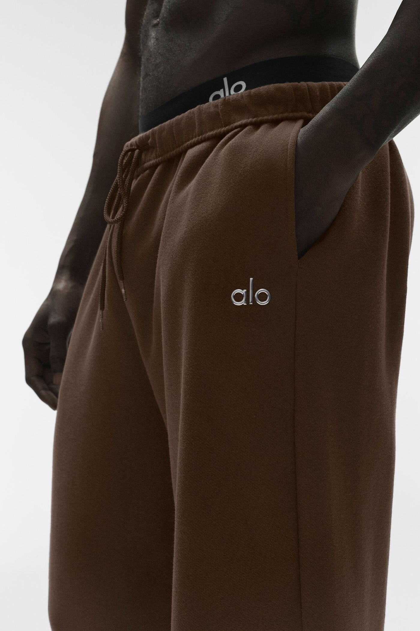 Pantalon De Survêtement Coupe Droite Accolade - Espresso