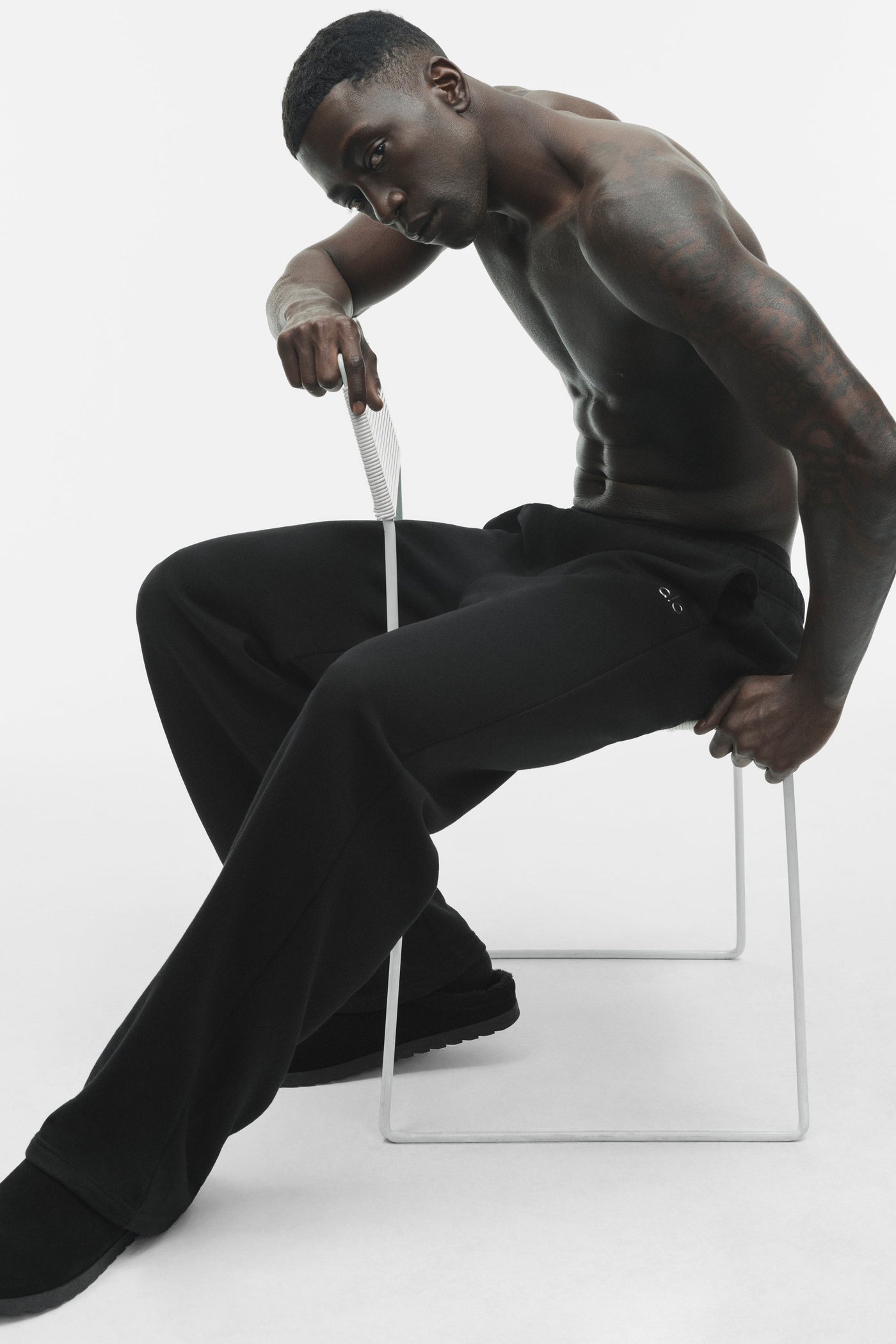 Pantalon De Survêtement Coupe Droite Accolade - Noir