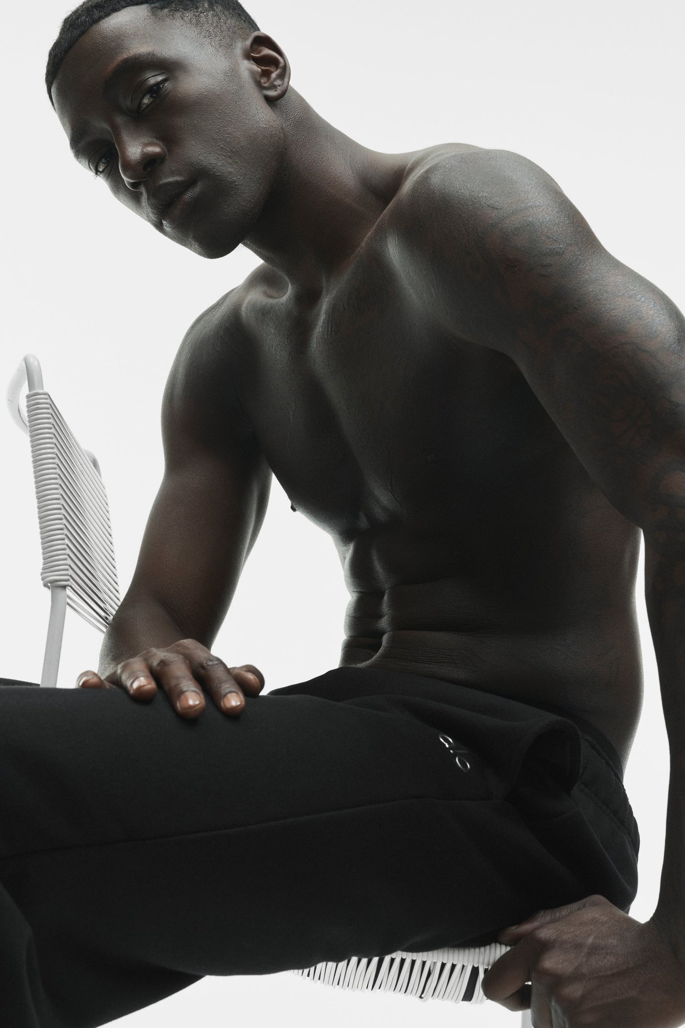 Pantalon De Survêtement Coupe Droite Accolade - Noir