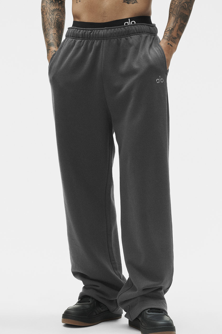 Pantalon De Survêtement Coupe Droite Accolade - Anthracite