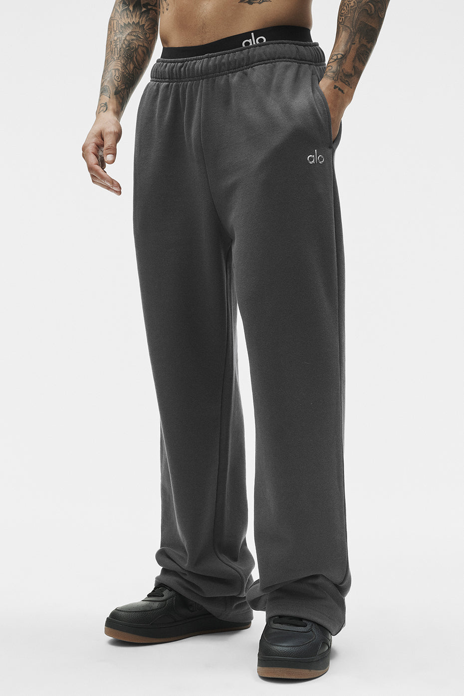 Pantalon De Survêtement Coupe Droite Accolade - Anthracite