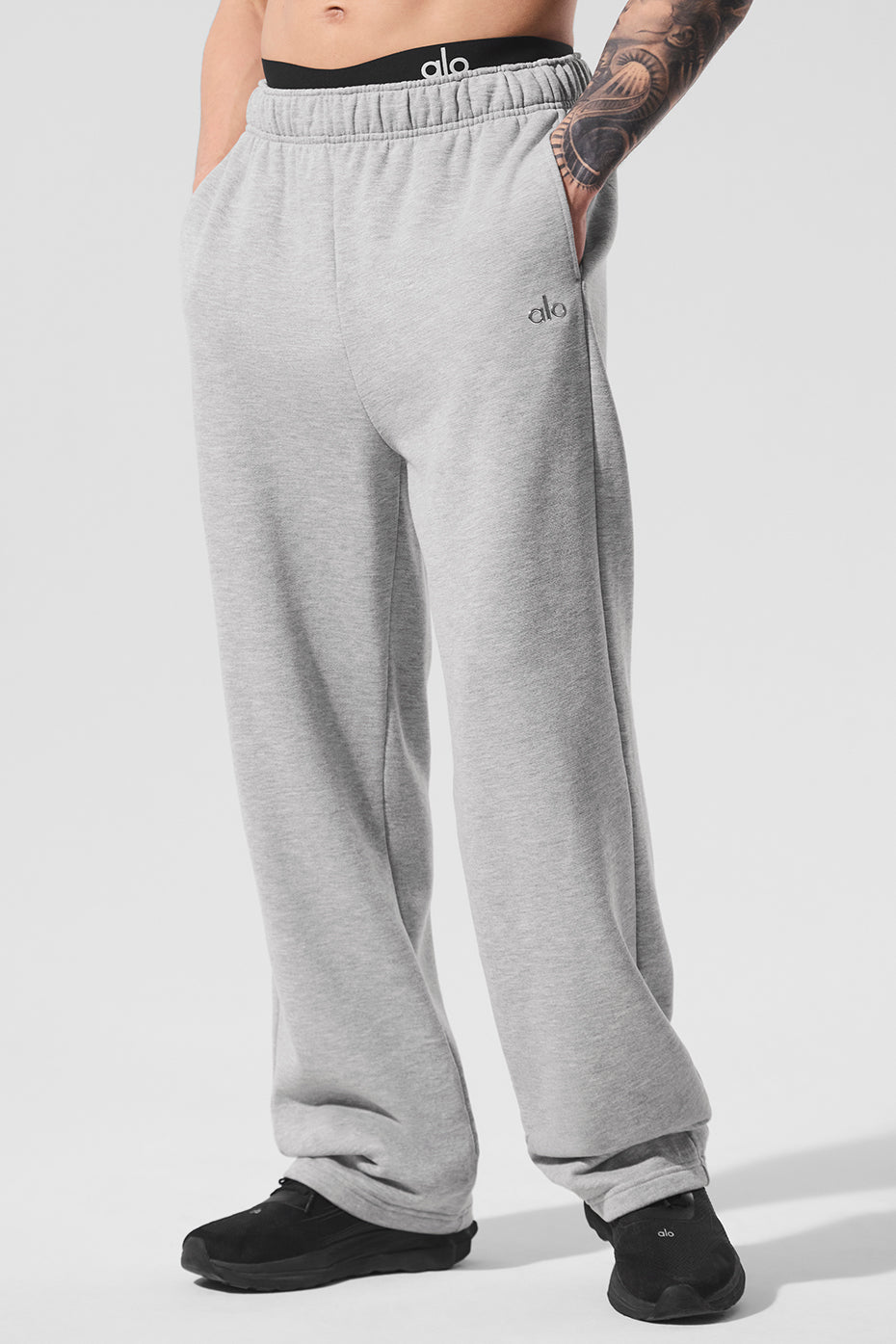 Pantalon De Survêtement Coupe Droite Accolade - Athletic Heather Grey
