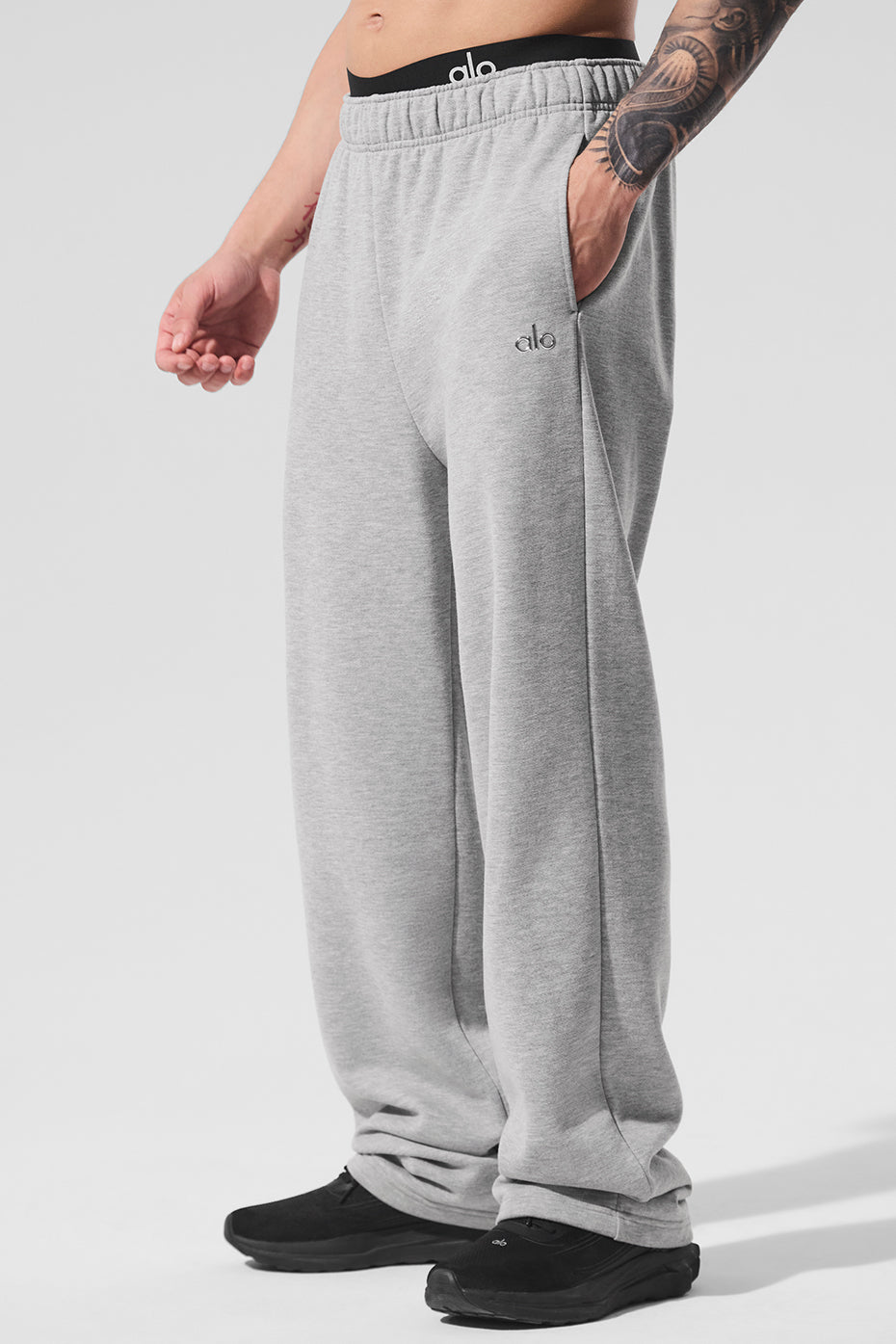 Pantalon De Survêtement Coupe Droite Accolade - Athletic Heather Grey