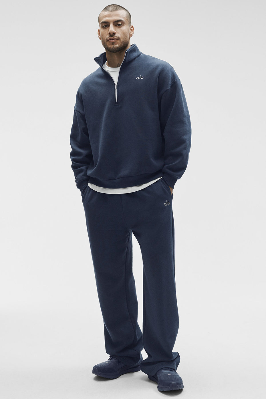 Pantalon De Survêtement Coupe Droite Accolade - Navy