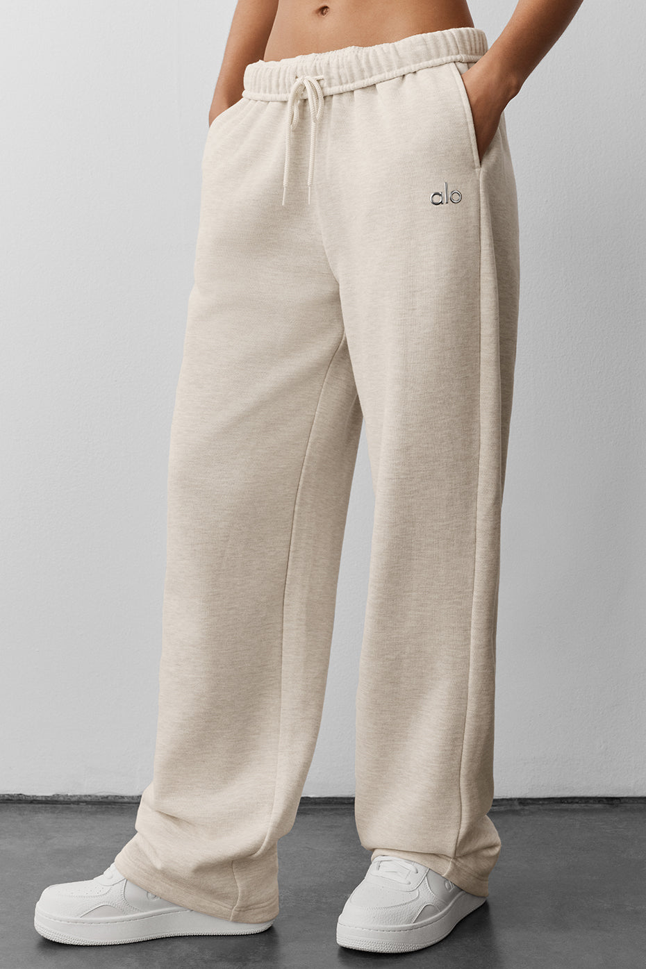 Pantalon De Survêtement Coupe Droite Accolade - Oatmeal Heather