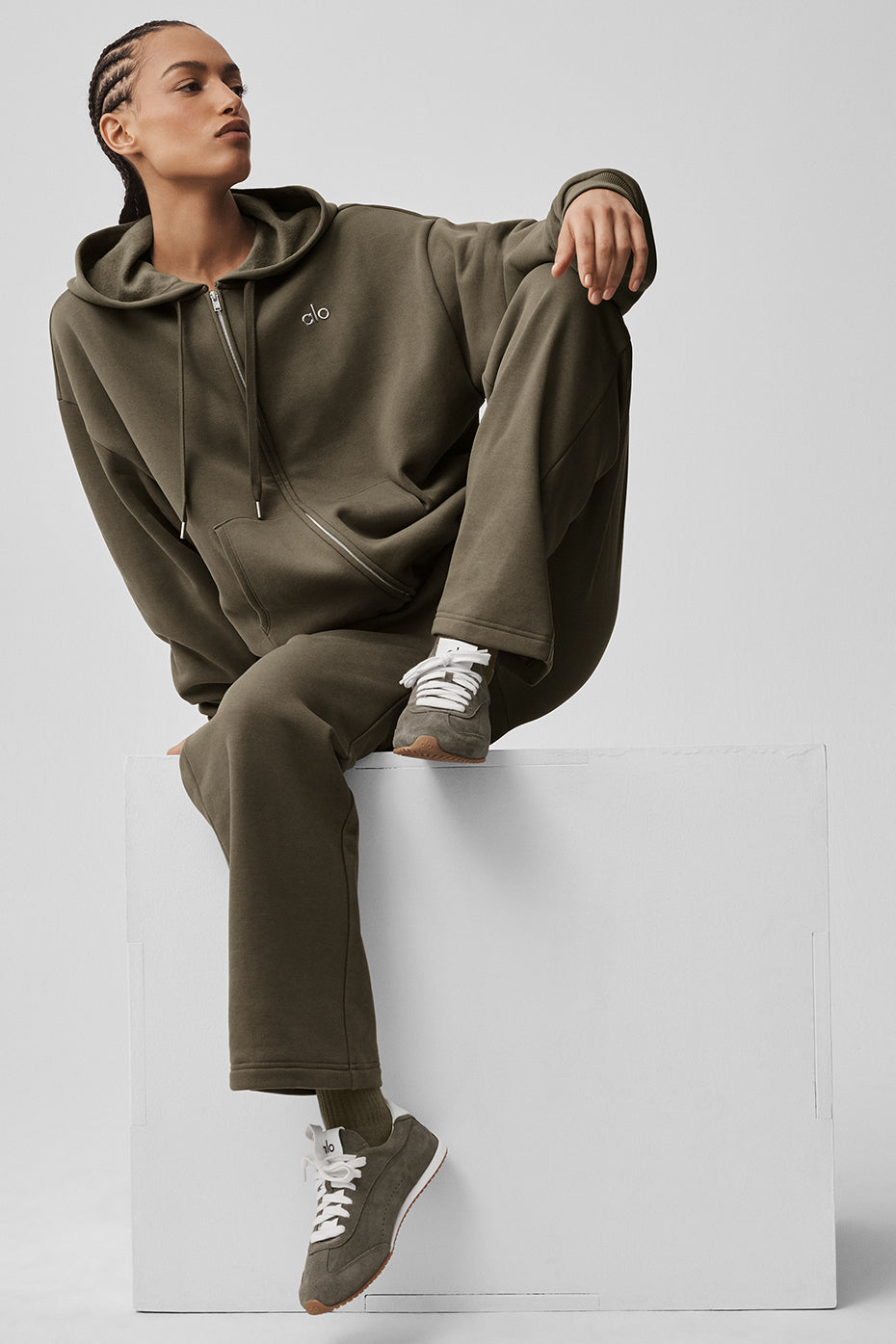 Pantalon De Survêtement Coupe Droite Accolade - Olive Tree