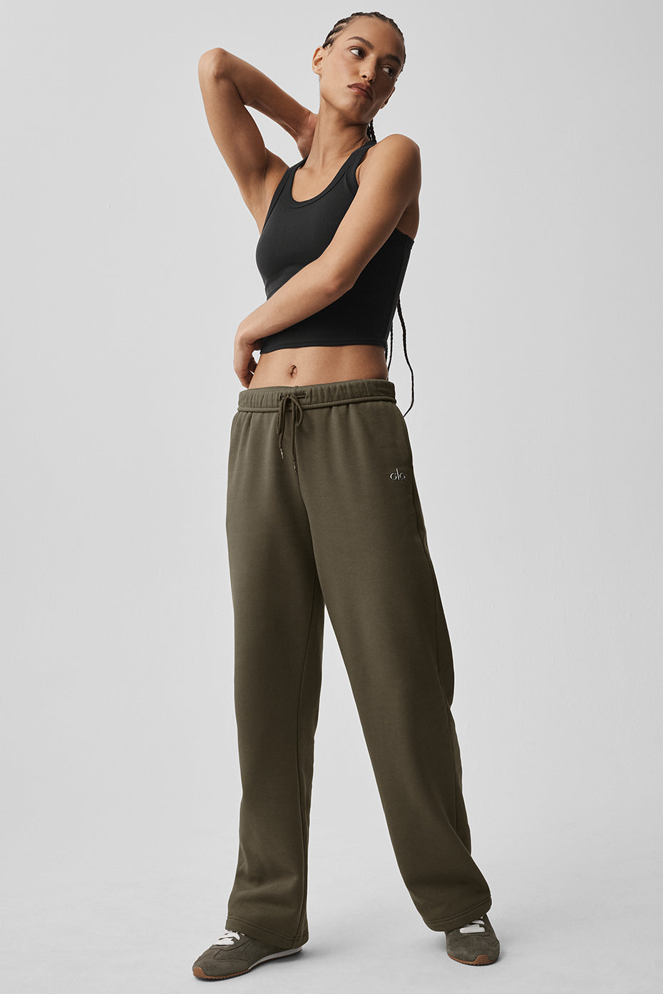 Pantalon De Survêtement Coupe Droite Accolade - Olive Tree