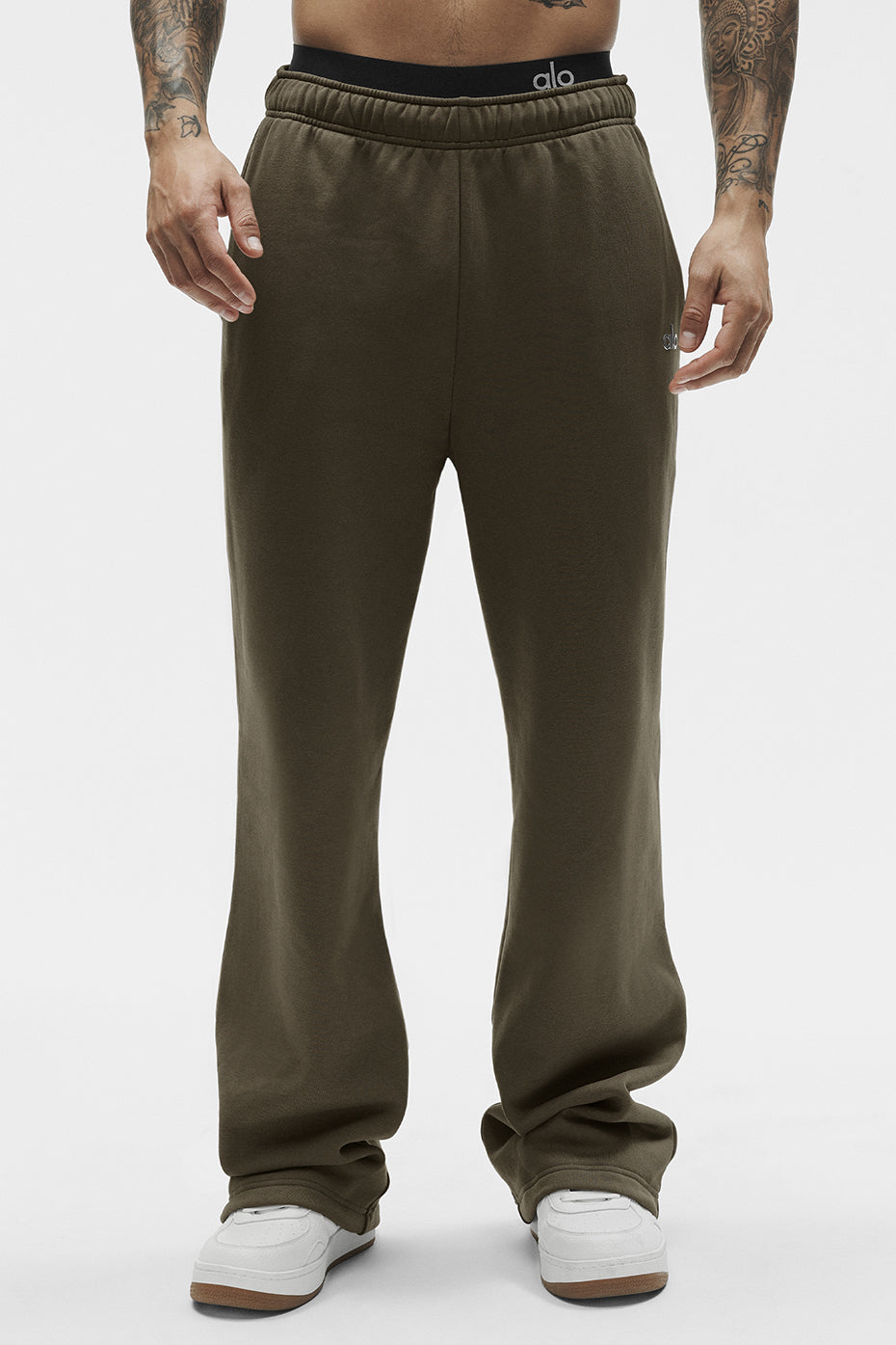 Pantalon De Survêtement Coupe Droite Accolade - Olive Tree