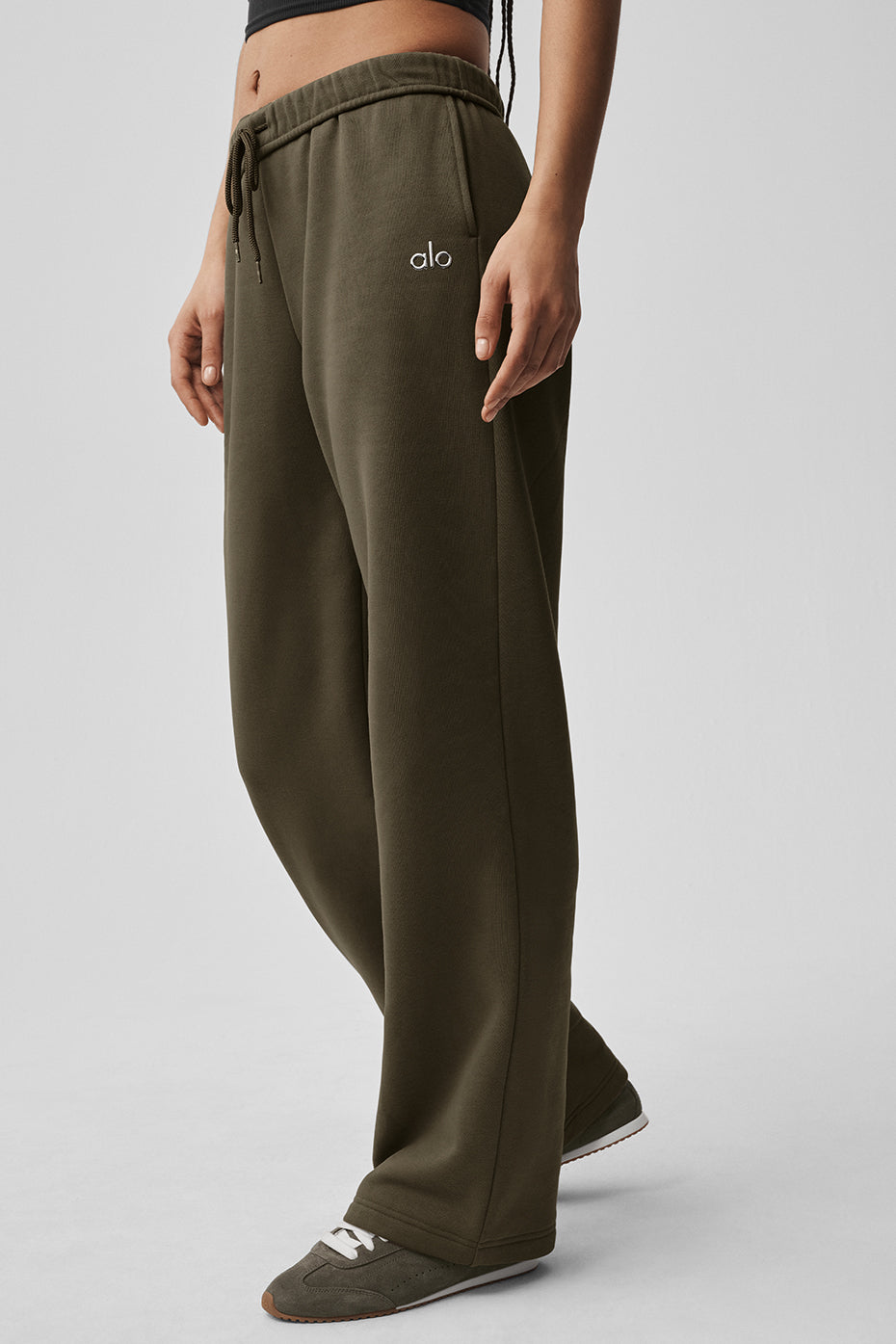 Pantalon De Survêtement Coupe Droite Accolade - Olive Tree