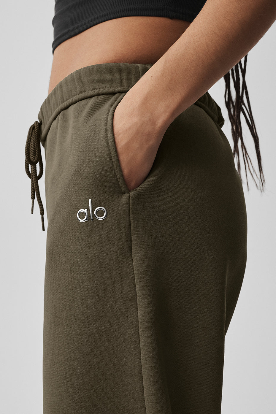 Pantalon De Survêtement Coupe Droite Accolade - Olive Tree