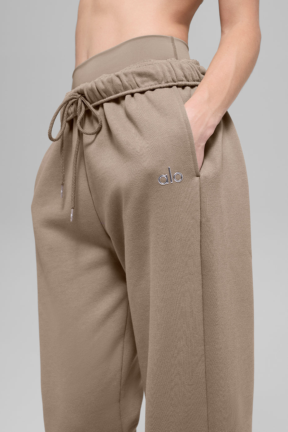 Pantalon De Survêtement Coupe Droite Accolade - Gravel