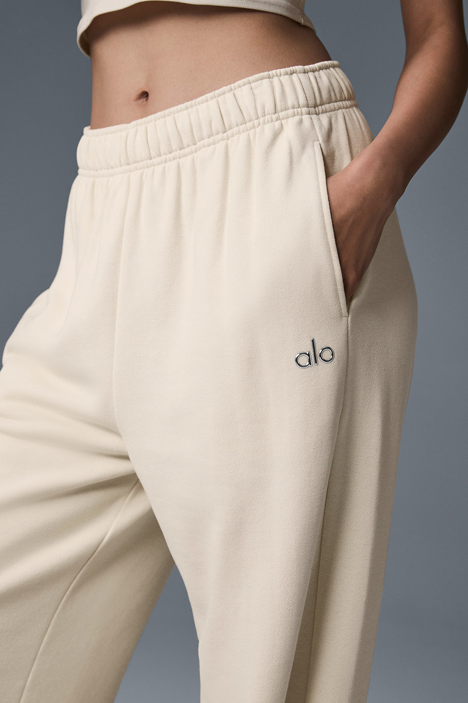 Pantalon De Survêtement Coupe Droite Accolade - Oat Milk