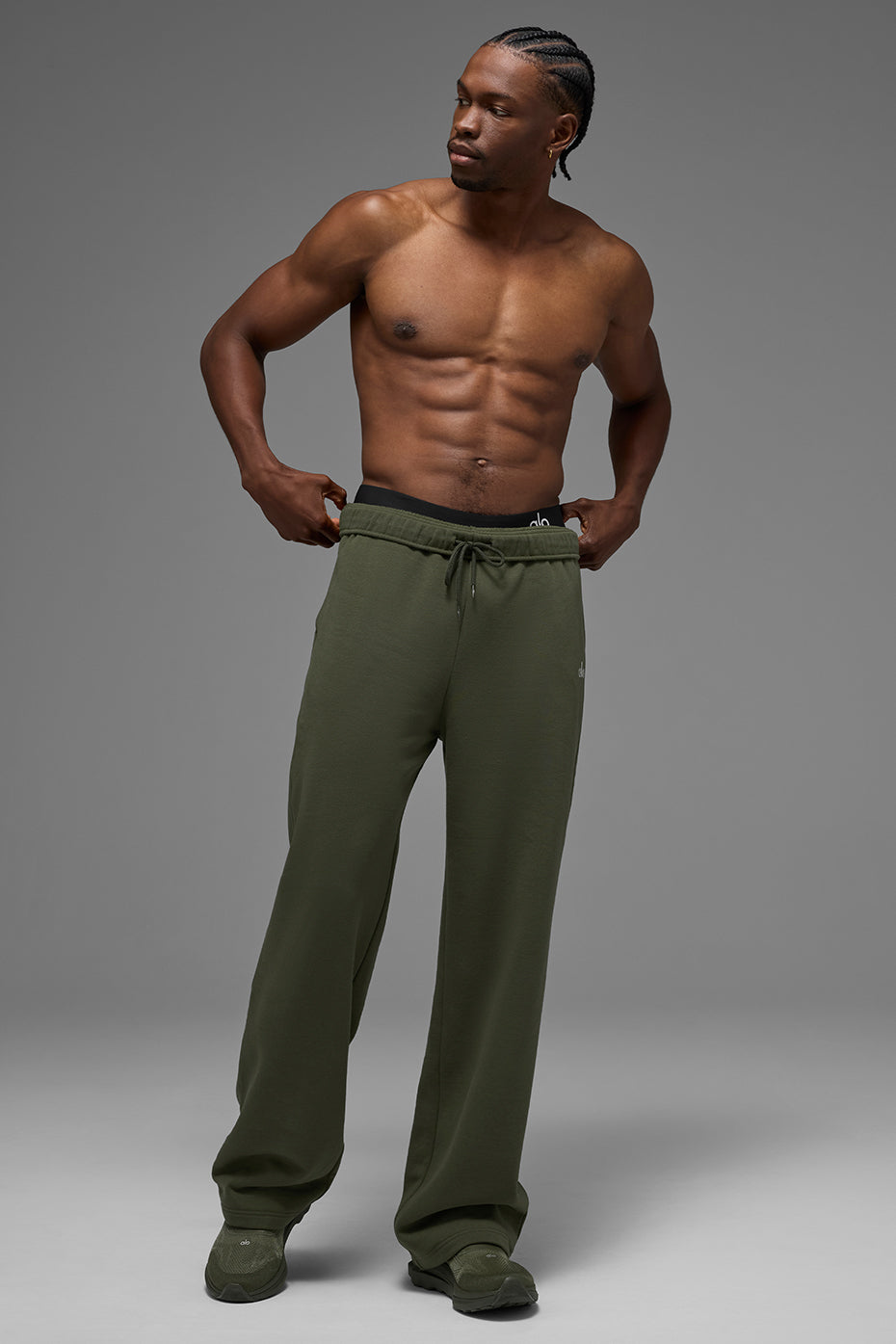 Pantalon De Survêtement Coupe Droite Accolade - Green Olive