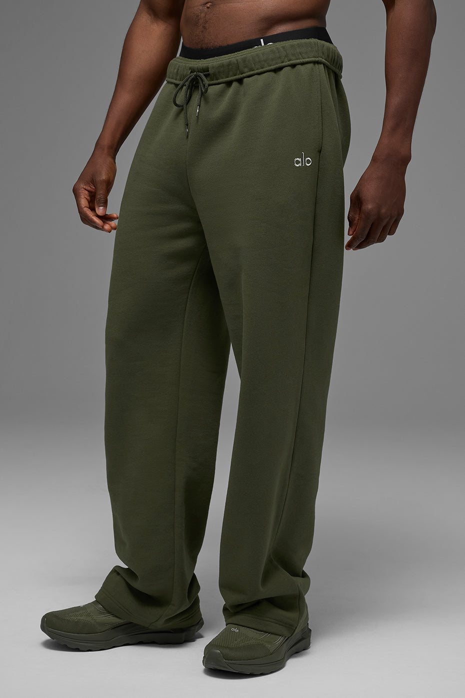 Pantalon De Survêtement Coupe Droite Accolade - Green Olive