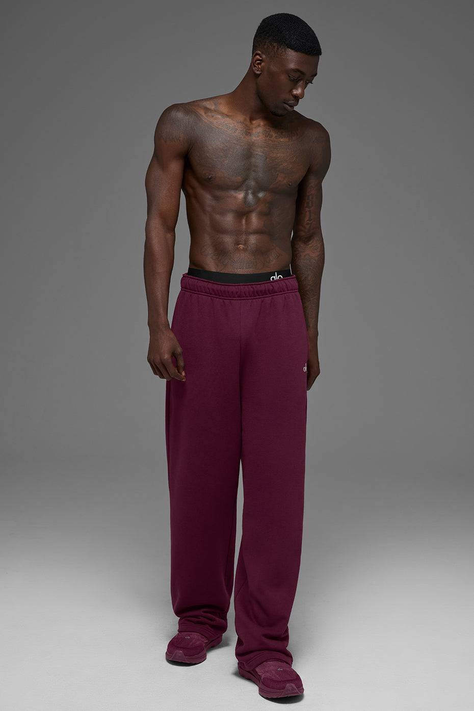 Pantalon De Survêtement Coupe Droite Accolade - Bordeaux