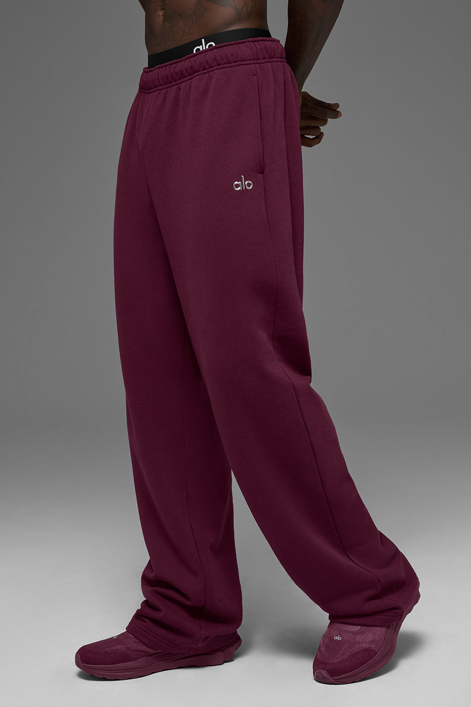 Pantalon De Survêtement Coupe Droite Accolade - Bordeaux