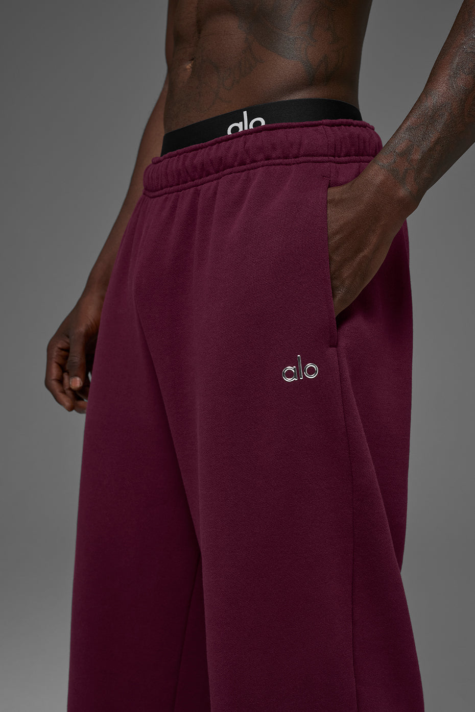 Pantalon De Survêtement Coupe Droite Accolade - Bordeaux