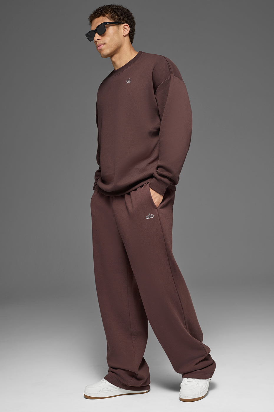 Pantalon De Survêtement Coupe Droite Accolade - Brownstone