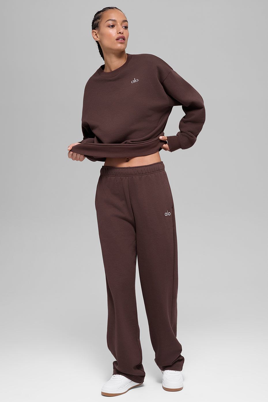 Pantalon De Survêtement Coupe Droite Accolade - Brownstone