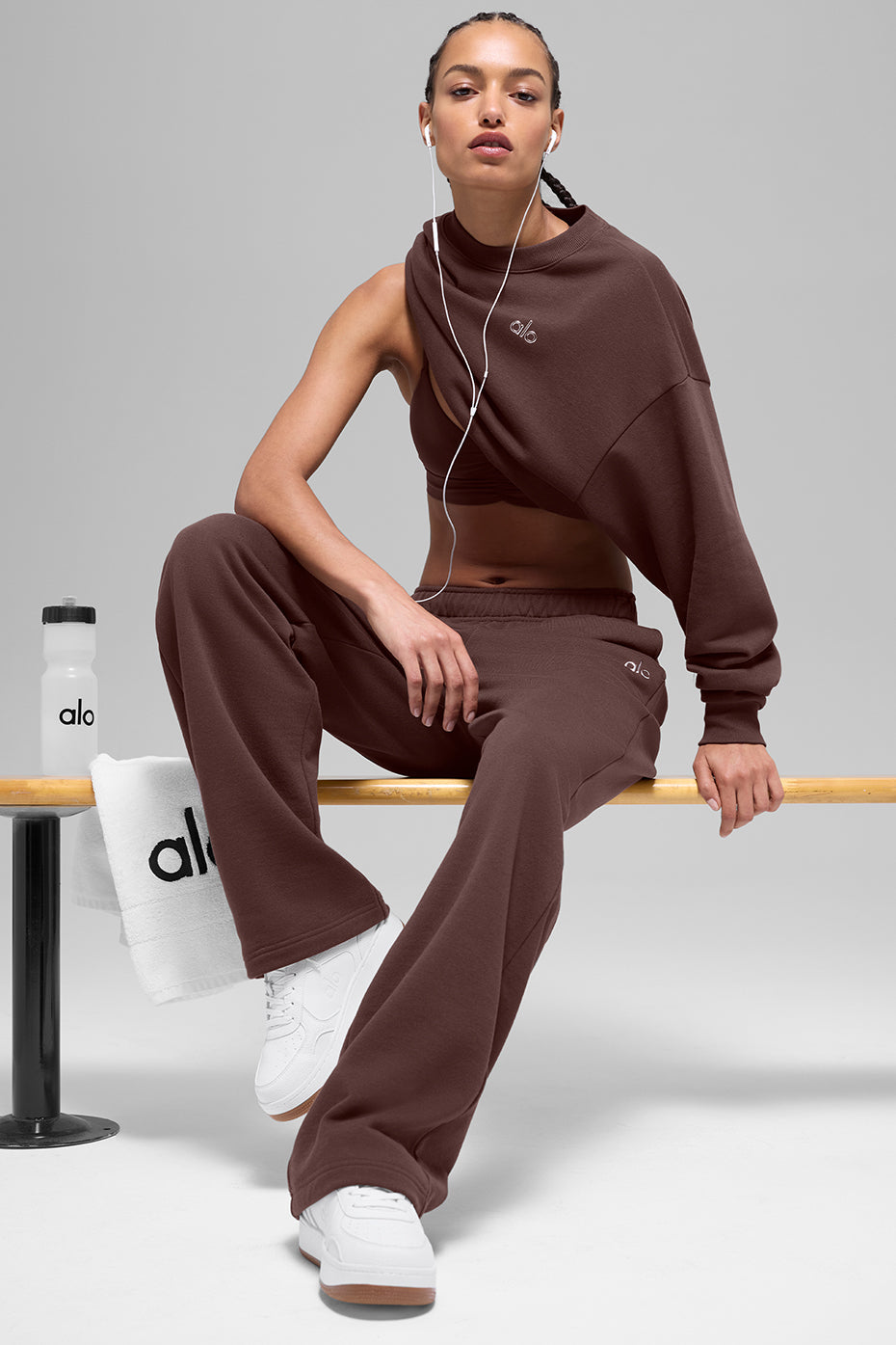 Pantalon De Survêtement Coupe Droite Accolade - Brownstone