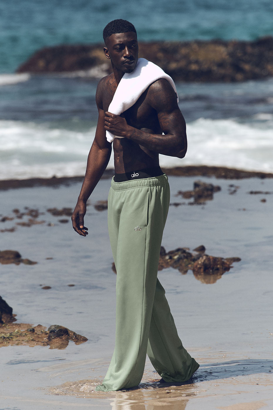 Pantalon De Survêtement Coupe Droite Accolade - Dune Grass