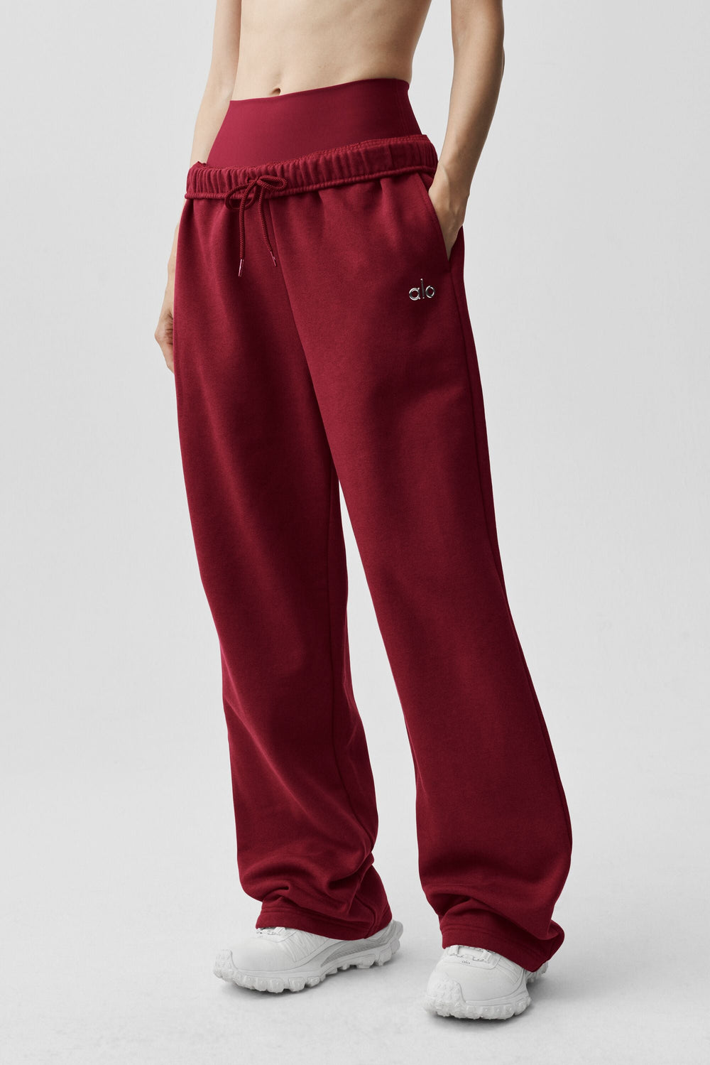 Pantalon De Survêtement Coupe Droite Accolade - Summer Romance Red